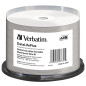 Verbatim DVD-R AZO 4.7GB 16x DL+ superfície imprimível wide brilhante à prova de água Non-ID cake 50 Verbatim DVD-R AZO 4.7GB 16x DL+ superfície imprimível wide brilhante à prova de água Non-ID cake 50