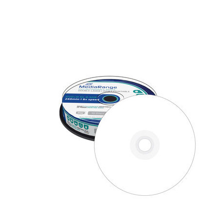 MediaRange DVD+R DL 8,5 GB 8x stampabile – Campana 10