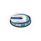 MediaRange DVD+R Dupla camada 8.5GB 240min 8x, imprimível jato de tinta em toda a superfície, cake 10