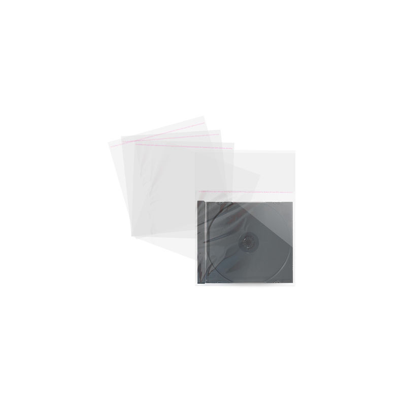 Pack 100 - Pouchettes Finition Transparent pour Jewelcase 10.4mm