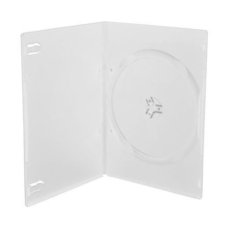 Caixa de DVD slim para 1 disco, 7 mm, cor transparente