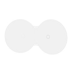 MediaRange 15er-Pack Shellcase für 2 Discs, mit Lochung für Ringordner, transparent