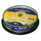 Verbatim DVD+RW Serl 4,7GB 4X superficie plata mate tarrina 10