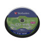 Verbatim CD-RW Serl 700MB 12X superficie resistente a arañazos tarrina 10