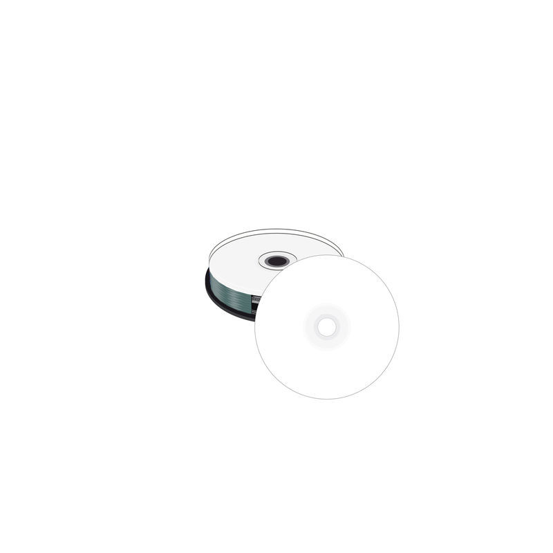 Mini CD-R 200MB 22min 24x, Inkjet vollflächig bedruckbar, Spindel 10