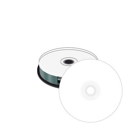 Mini CD-R 200MB 22min 24x, stampabile inkjet su tutta la superficie, campana 10