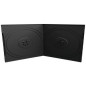 Capa CD/DVD 7mm, formato de bolso, 2 discos, preto Capa CD/DVD 7mm, formato de bolso, 2 discos, preto