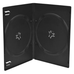 Custodia DVD slim per 2 dischi, 7 mm, colore nero | DVDi.es