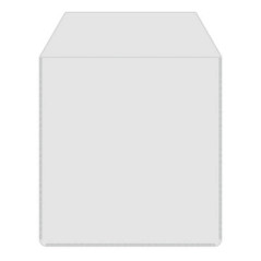 Pochettes plastique avec rabat adhésif pour 1 disque, transparentes, pack 50