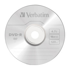 Verbatim DVD-R AZO 4,7 Go 16X surface argent mat spindle 100