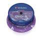 Verbatim DVD+R AZO 4,7 Go 16X surface argent mat spindle 25