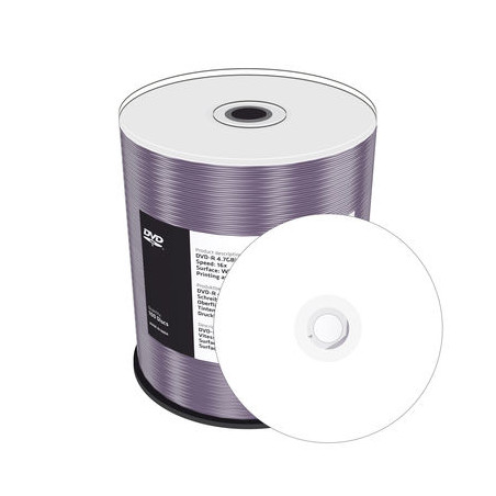 MediaRange DVD+R 4.7GB 120min 16x speed, inkjet fullsurface printable, Cake 100