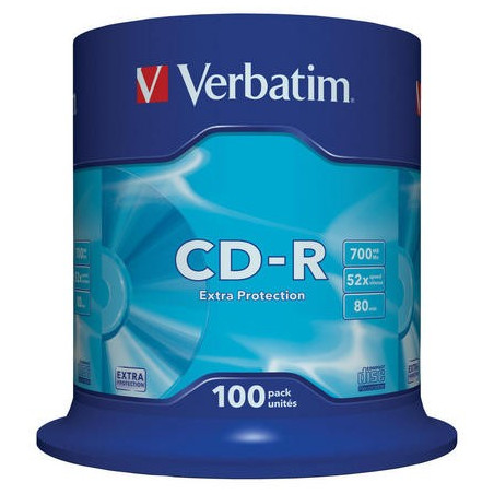 Verbatim CD-R 700 MB 52x – Campana 100 | DVDi.es
