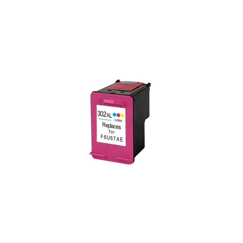 HP 302XL Color REMANUFACTURADO (F6U67AE)