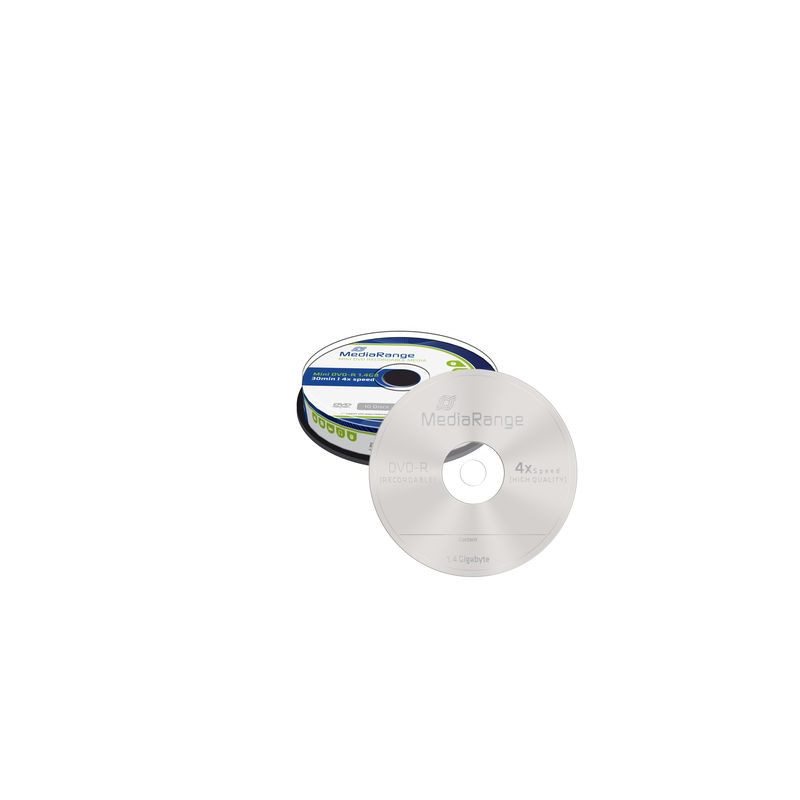 Mini DVD-R 1,4GB|30min MediaRange 4x, Spindel 10