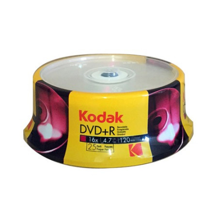 Kodak DVD+R 4,7 Go 16x – 25 pcs | DVDi.es