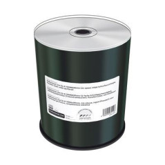 Prof. Line CD-R 700MB 80min 52x, Inkjet vollflächig bedruckbar, Prosel. silber, Wide Sput., Spindel 100